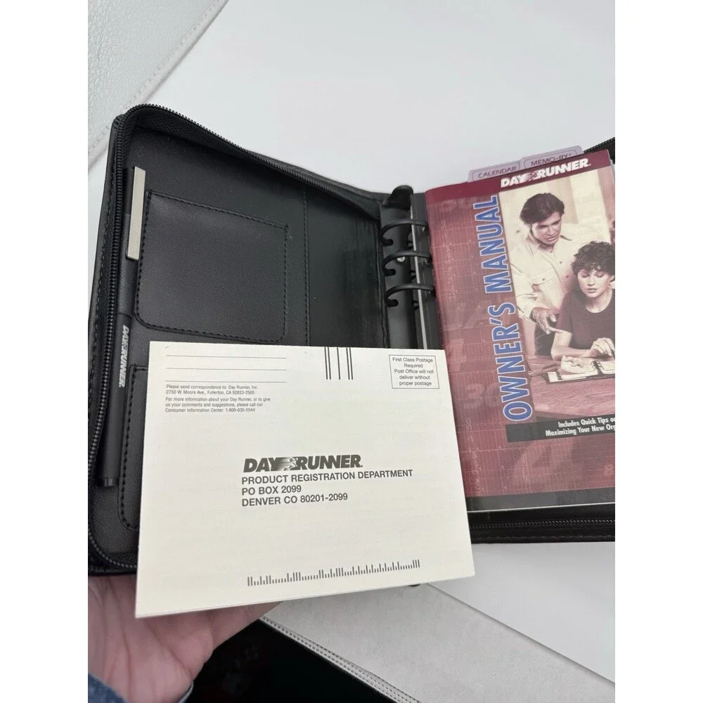 Vintage DayRunner Organizer Running Mate Edition Madrid 3.75